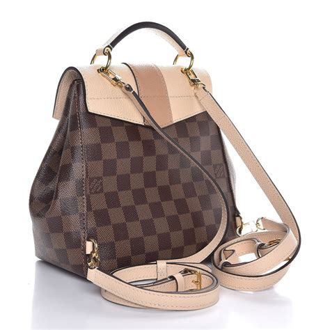 lv clapton|Louis Vuitton Clapton Backpack Damier Ebene Creme .